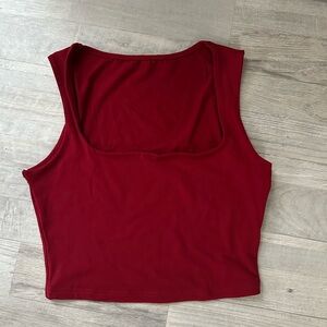 Shein Square Collared Cropped Tank Top
